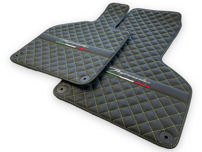 Floor Mats for Lamborghini Huracan Performante (2014-2023) - Green Sewing