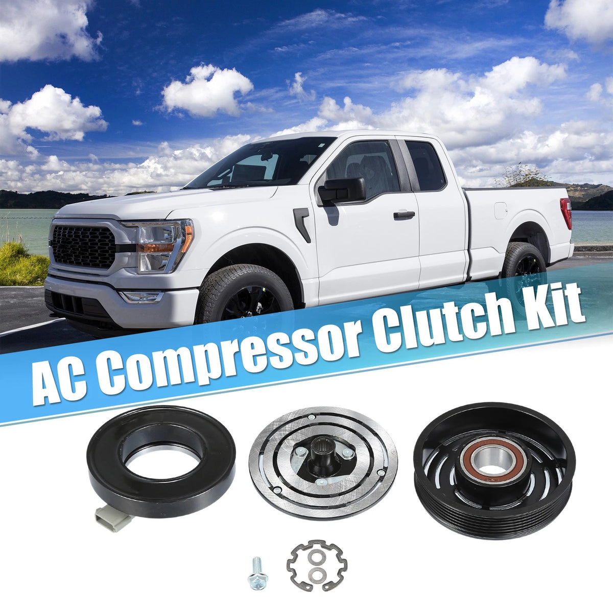 AC Compressor Clutch Set for Ford F-150 (1997-2006) A/C Repair Assembly