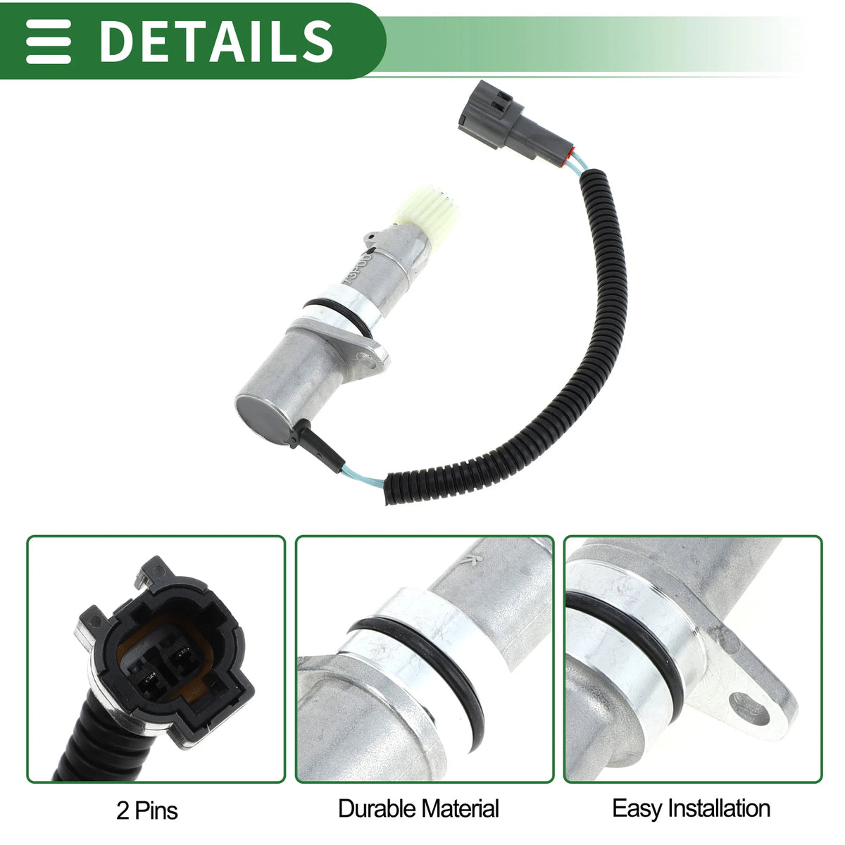 Transmission Speed Sensor for Nissan Pickup NP300 (2003-2018) 1 Pc Black