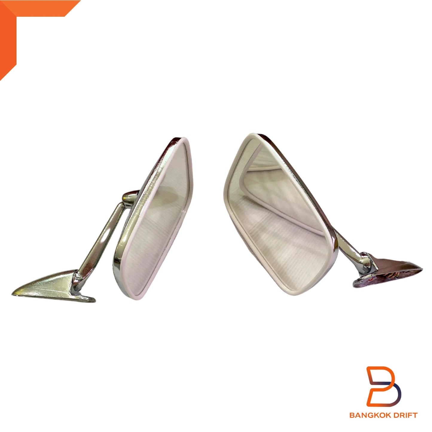 Chrome Fender Door Wing Mirrors for Ford F-100 F-Series Ranger (1962-1972)