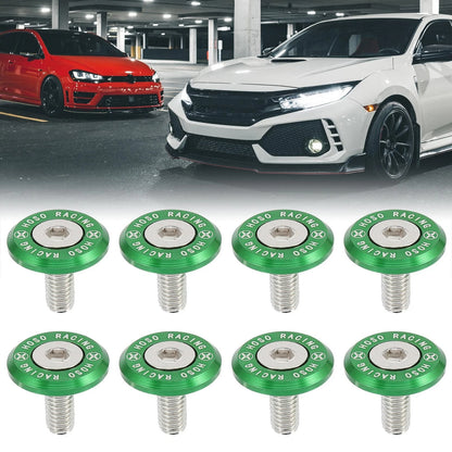 8pcs M6 Release Fastener Bumper Fender Washer Bolt for Car Motorcycle