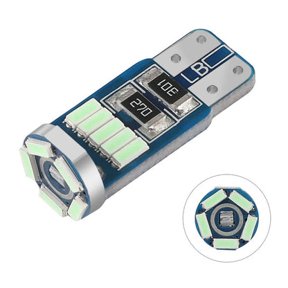 8pc 15-SMD 4014 CANBUS Ice Blue LED Bulbs for Car Side Light Interior
