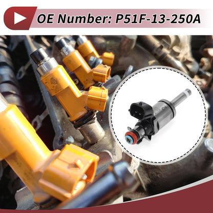Fuel Injector for Mazda GDI (P51F-13-250A) 1 Pc Black