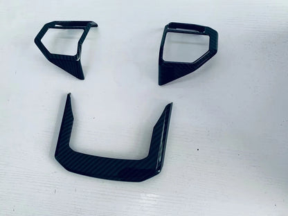 Carbon Fiber Style 3 x Steering Wheel Cover Trim for Toyota Prado LC250 (2024-2025)
