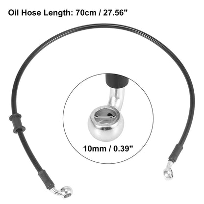 Brake Clutch Oil Hose 27.56in Hydraulic Reinforced Universal for Motorcycle