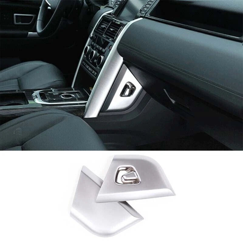 2 x Matte Silver Center Trim Frame Console for Discovery Sport (2015–2019)