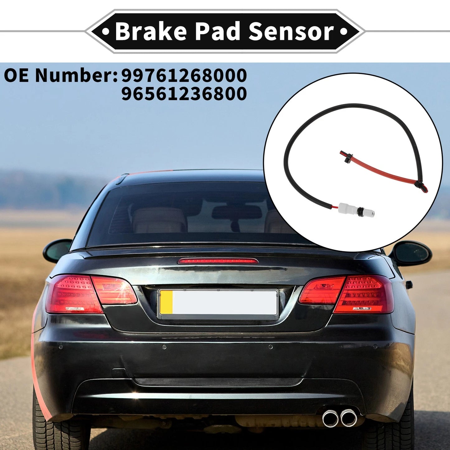1x Car Front Brake Pad Wear Sensor for Porsche 911 993 964 (88-97)