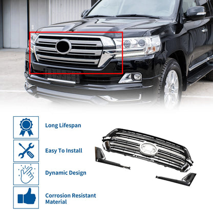 Front Upper Hood Bumper Grille for Toyota Land Cruiser (2008-2021)