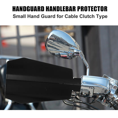 Pair Small Coffin-Cut Black Hand Guard for Harley Sportster Bagger
