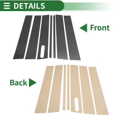 7 Pcs Door Pillar Window Trim for Ford Explorer (2011-2021)