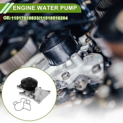 Engine Water Pump for BMW 328D 2014-2018 Cooling System Replacement