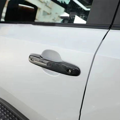 4 x Carbon Black Outside Door Handle Trims for Toyota Prado Land Cruiser (2024-2025)