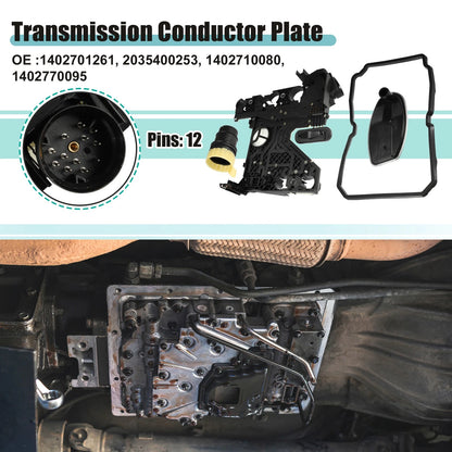 Transmission Conductor Plate Connector Adapter Set with Gasket for Jeep