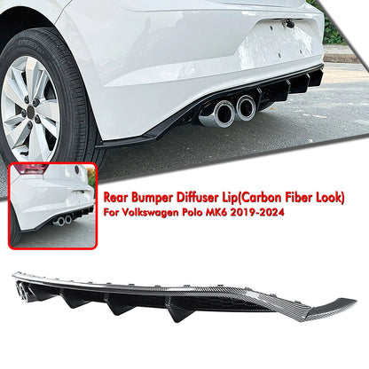 Rear Bumper Diffuser Lip for VW Polo MK6 (2019-2024)