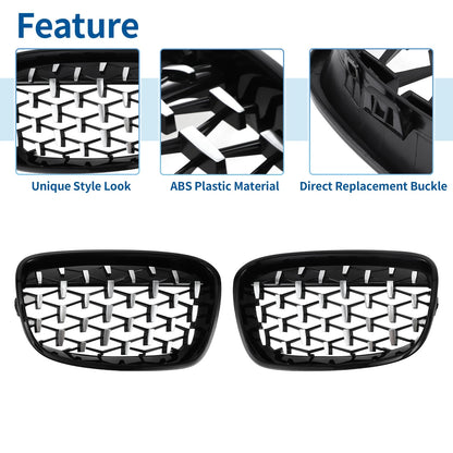 Front Upper Bumper Grille for BMW 1 Series (2004-2013)