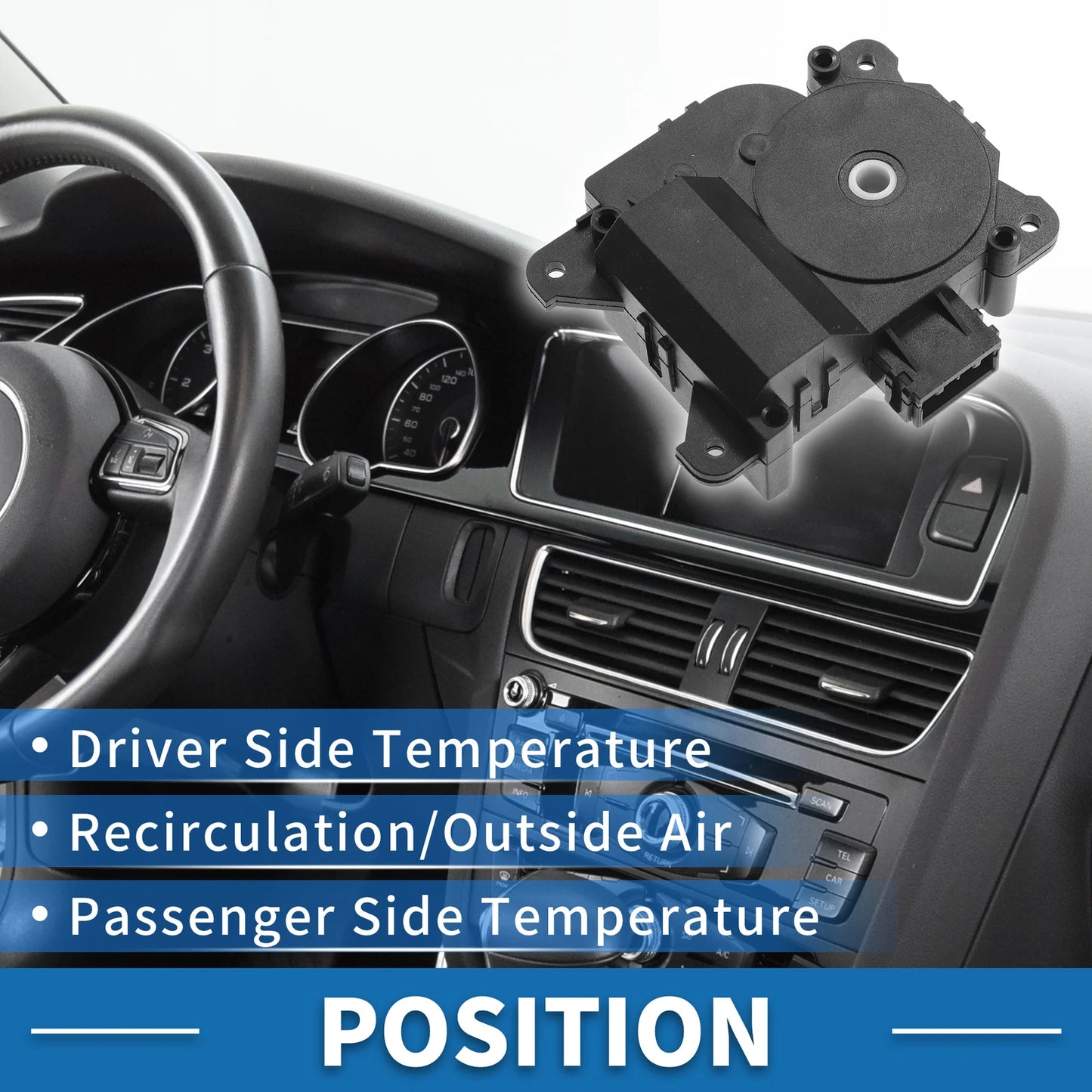 HVAC Heater Blend Door Actuator for Chevrolet Caprice (2011-2017)