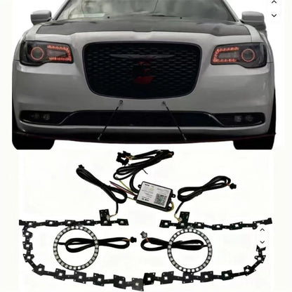Multicolor LED DRL Boards with Halo Rings for Chrysler 300C (2011-2020)