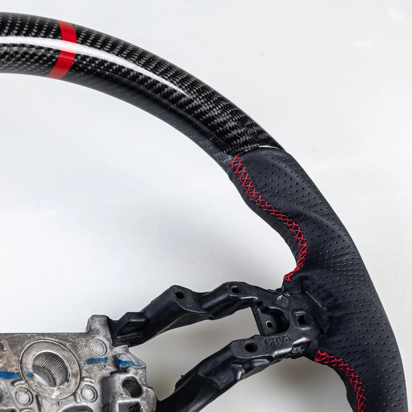 Carbon Fiber Flat Bottom Leather Steering Wheel for Honda CR-V (2023)