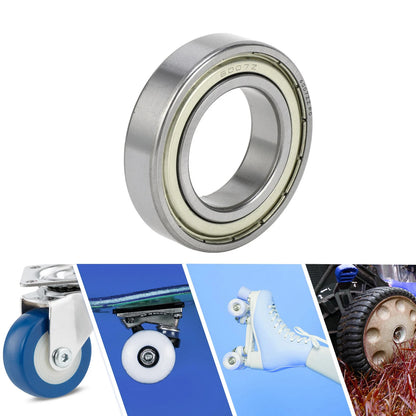 6007ZZ 35x62x14mm Deep Groove Ball Bearings 1 Pc for Scooter Skateboard Wheel