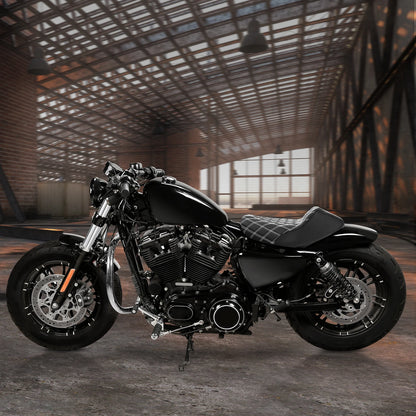Black Rider Solo Seat Cushion for Harley Sportster Forty Eight (2010-2022)