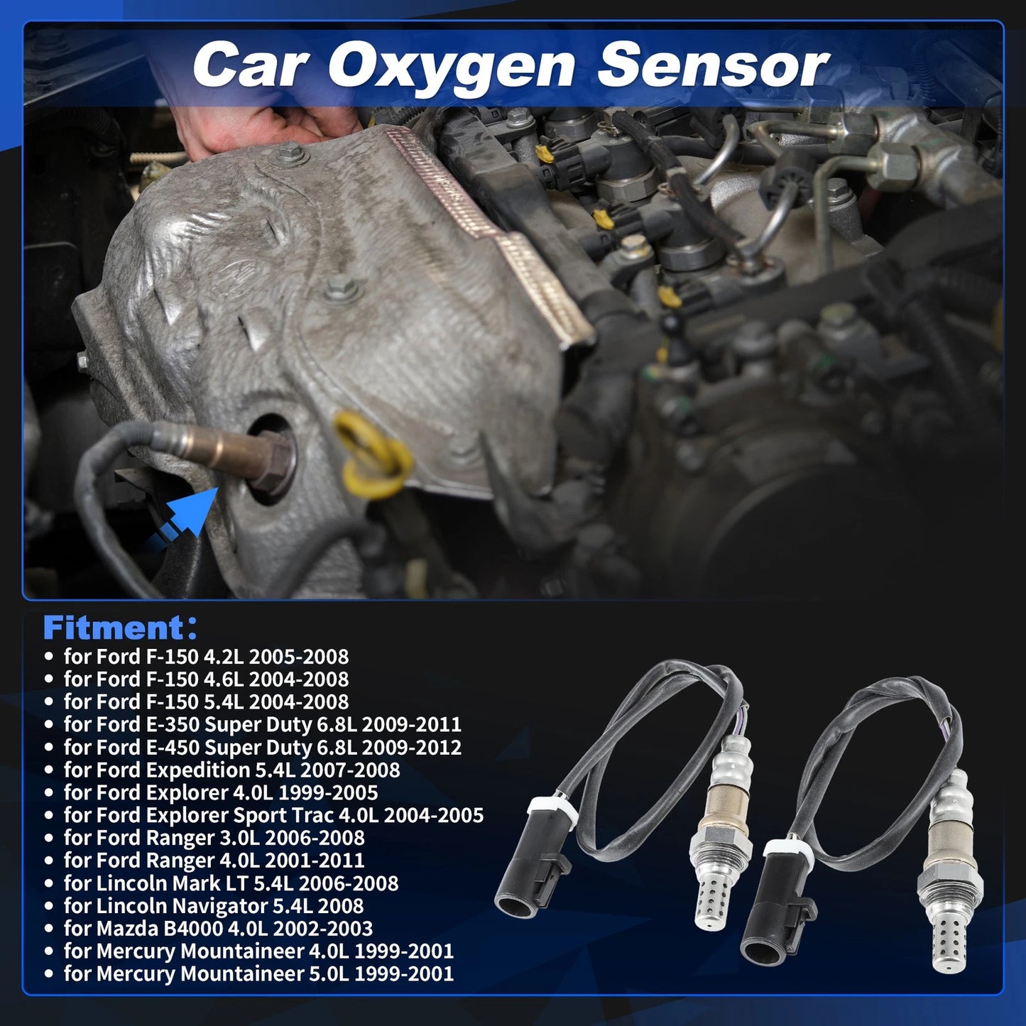 Upstream & Downstream O2 Sensors for Ford F-150 4.2L (2005-2008)