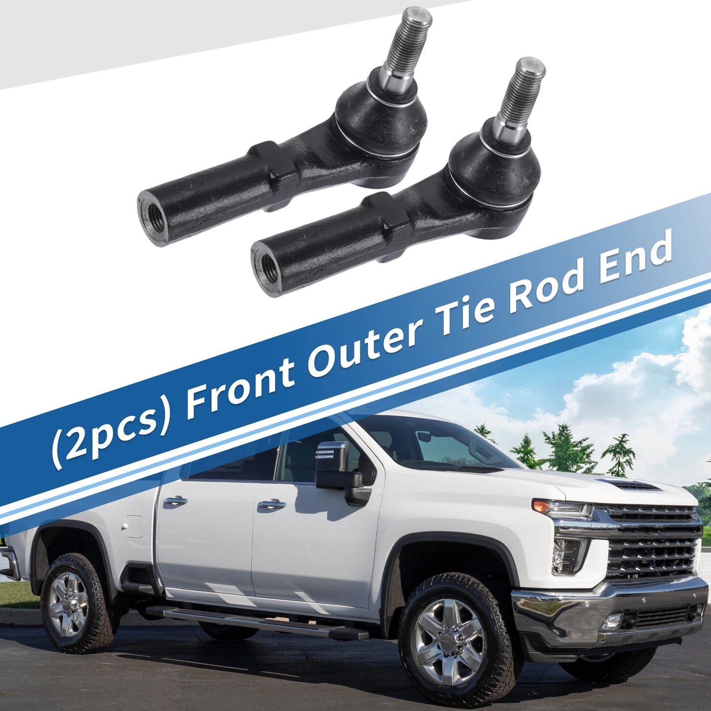 Front Outer Tie Rod End Links for Chevrolet Silverado 2500 Silverado 3500