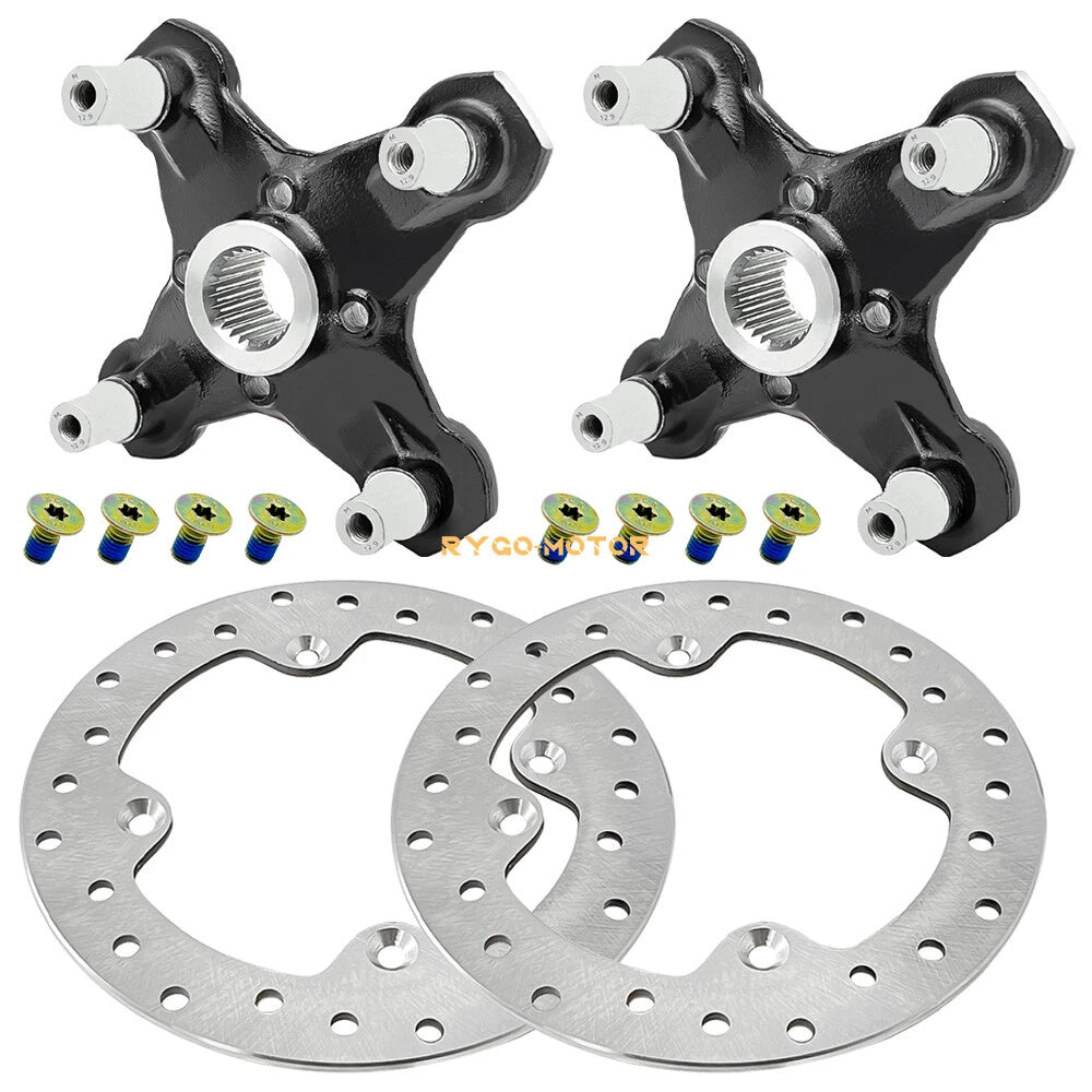 2 x Front/Rear Wheel Hub & Brake Rotor for Can-Am