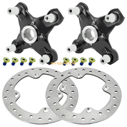 2 x Front/Rear Wheel Hub & Brake Rotor for Can-Am