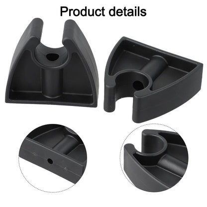 2pcs Boat Pole Clips for Securing Marine Lights & Equipment Stability