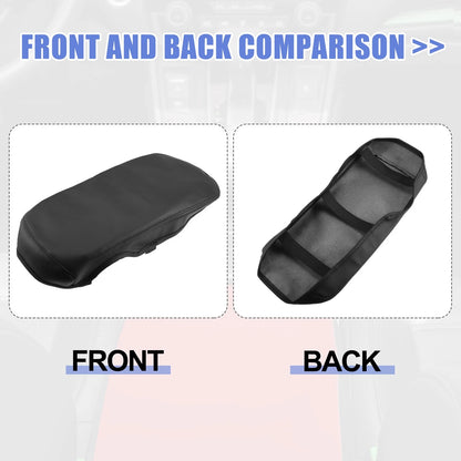 Car Center Console Armrest Cover for Toyota Crown (2015-2018) Black Faux Leather
