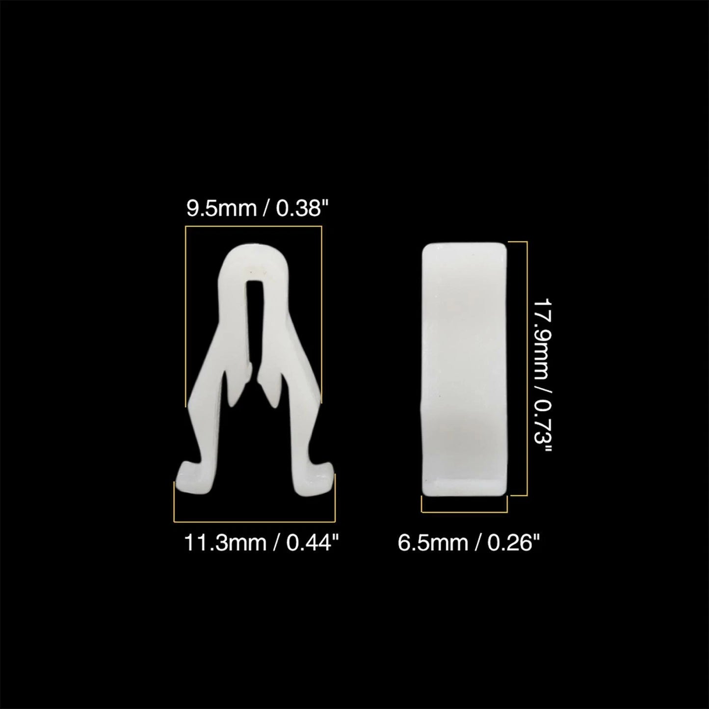 30 x White Plastic Nylon Switch Bezel Clips for Toyota Lexus