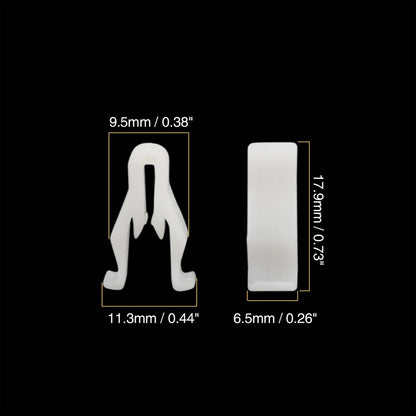 30 x White Plastic Nylon Switch Bezel Clips for Toyota Lexus