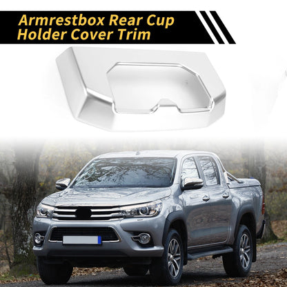 Armrest Box Rear Cup Holder Cover Trim for Toyota Tundra (2022-2024)