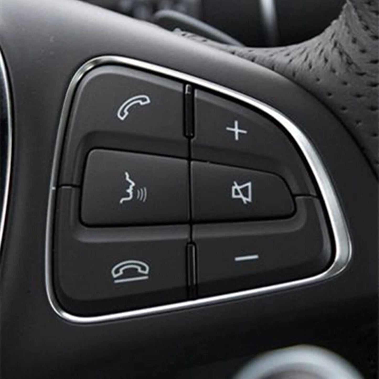 2 x Black Steering Wheel Button Switches for Mercedes Benz W231 W172 (2016-2019)