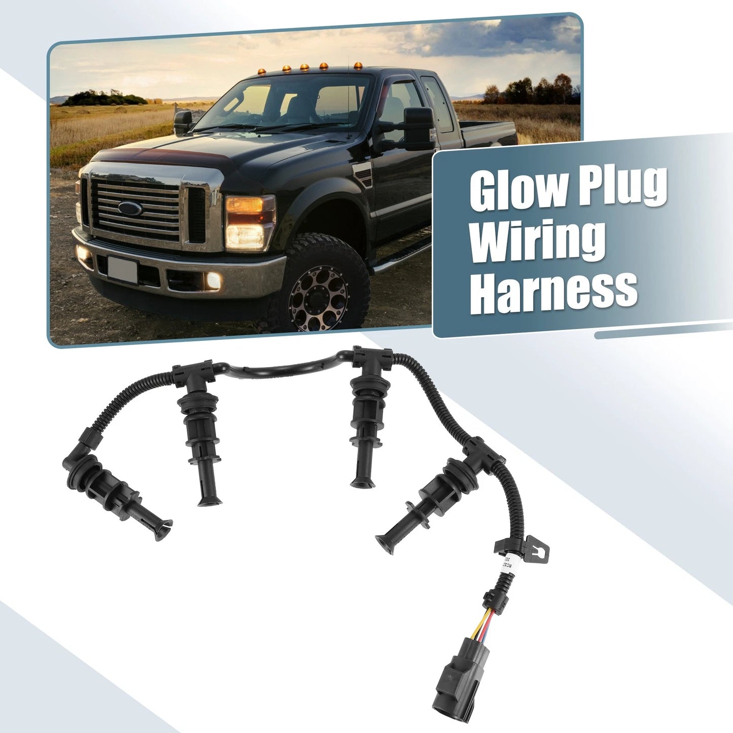 Glow Plug Wiring Harness Right Passenger Side for Ford F-250 (2008-2010)