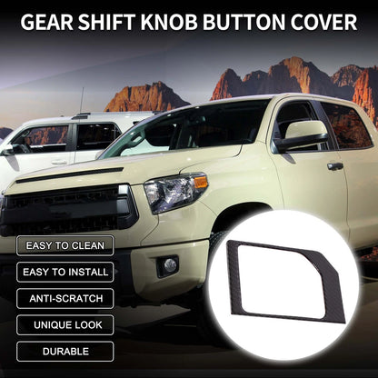 Gear Shift Box Panel Decal Black Carbon Fiber for Toyota Tundra (2014–2021)