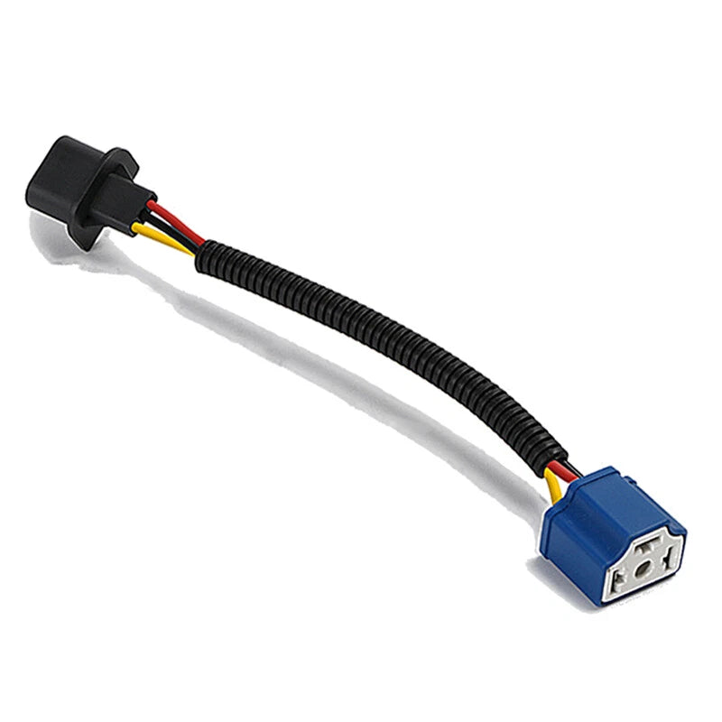 H13 to H4 Headlight Bulb Connector Harness Adapter Wire for Car