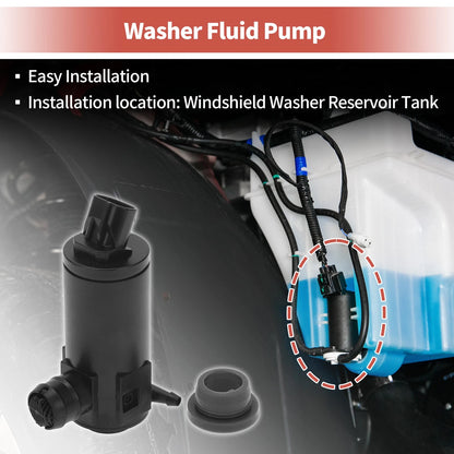 Windshield Washer Pump w/ Grommet for Toyota (2000-2006)