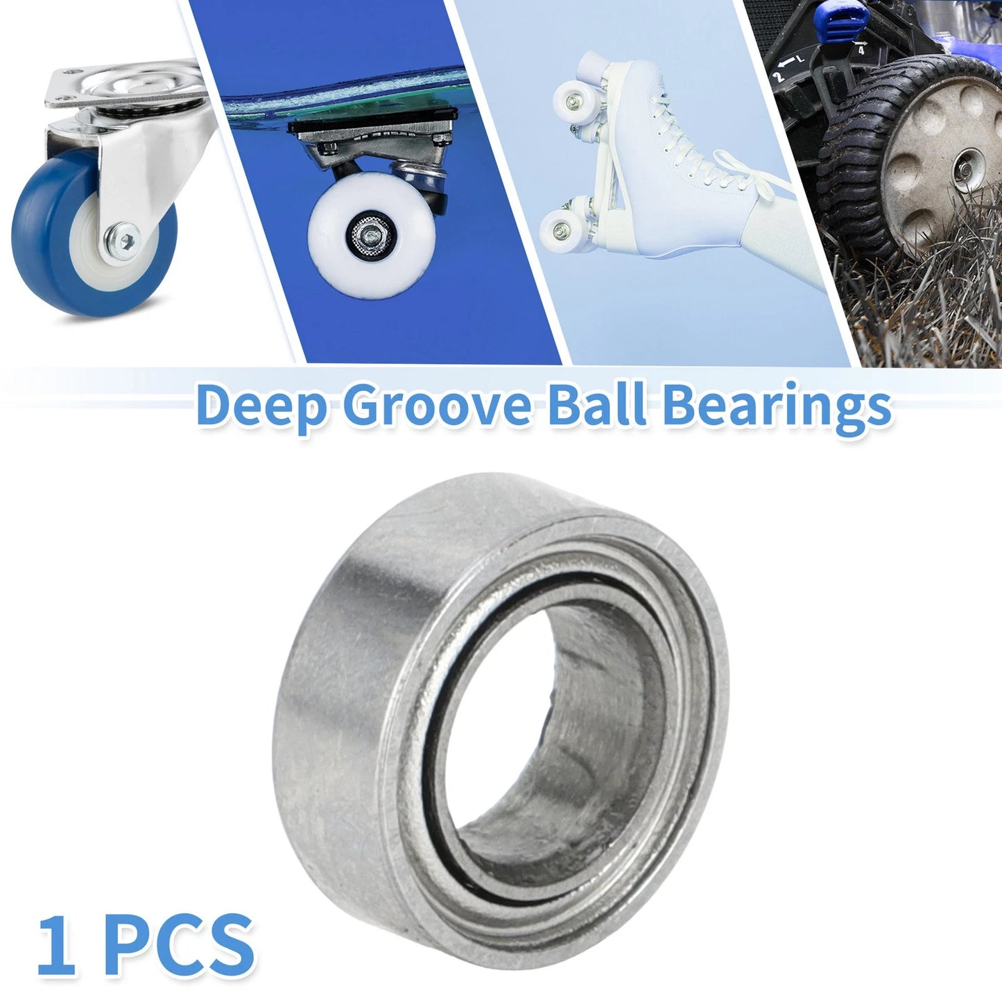 Deep Groove Ball Bearings / 4x7x2.5mm / Scooter Skateboard Wheel