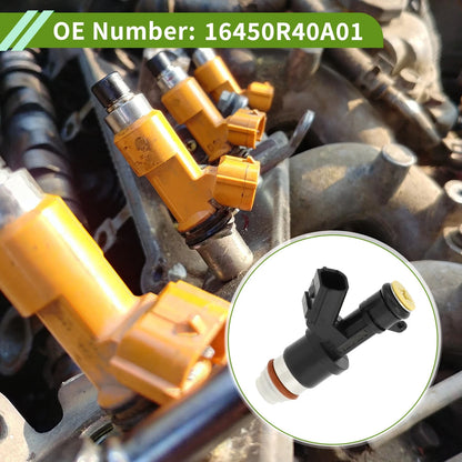 Fuel Injector 16450R40A01 for Honda Civic Si 2012-2015 (1 Pc) Black