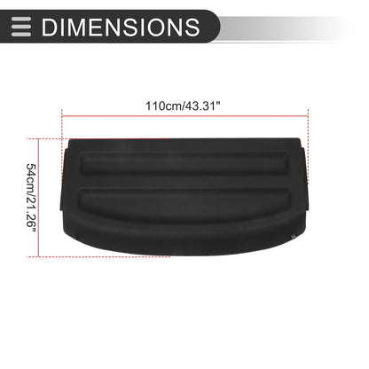 Rear Cargo Cover for Honda HR-V (2016-2022) Black Boot Load Shelf