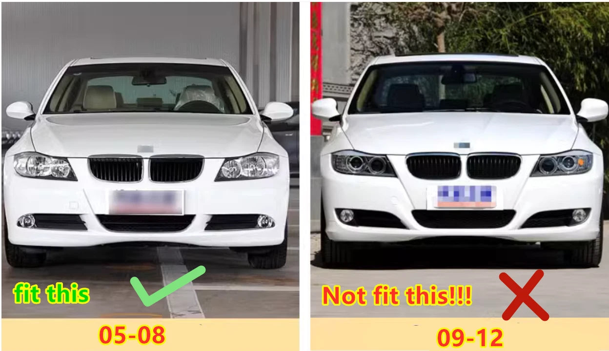 Bumper Headlight Washer Nozzle Cover for BMW 320-330 E90/E91 (2005-2008)