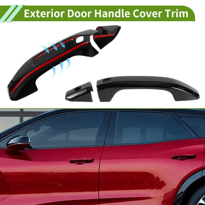 Exterior Door Handle Cover Trim for Chevrolet Colorado Black ABS (2023 - 2024)