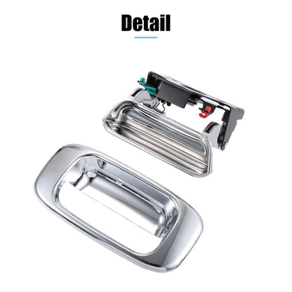 1 Set Chrome Tailgate Handle & Bezel for Chevrolet GMC