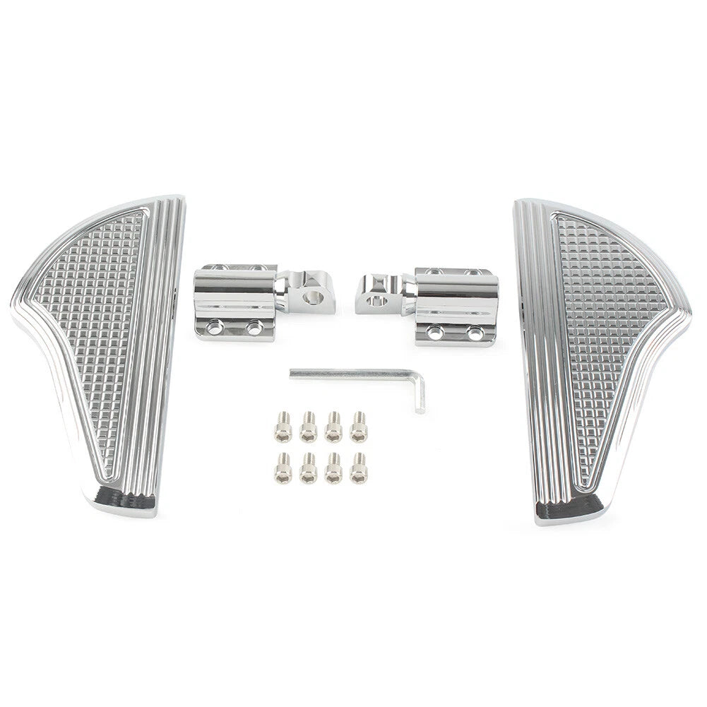 Rear Floorboards Foot Pegs for Harley Dyna Softail Electra Glide V-Rod