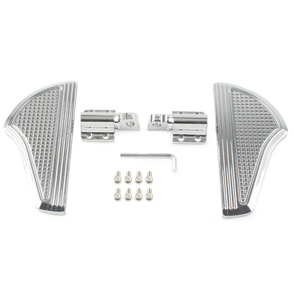 Rear Floorboards Foot Pegs for Harley Dyna Softail Electra Glide V-Rod