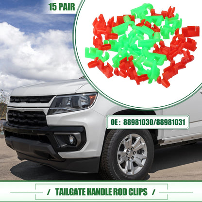 Tailgate Handle Rod Clips 15 Pairs for Chevrolet Silverado (1999 - 2009)