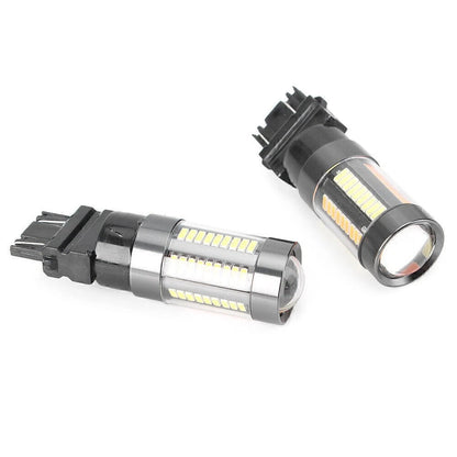 12V T25 3157 Dual-Color Switchback 66 SMD Bulbs for Turn Signal Light