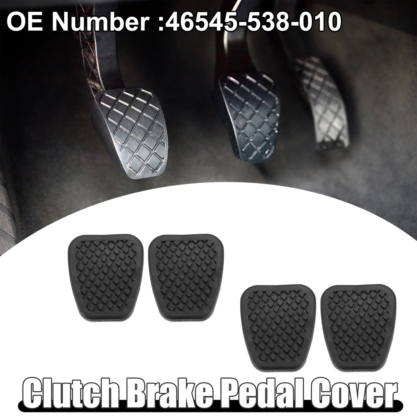 4 x Anti-Slip Car Clutch Brake Pedal Covers for Acura NSX (1991-2005)