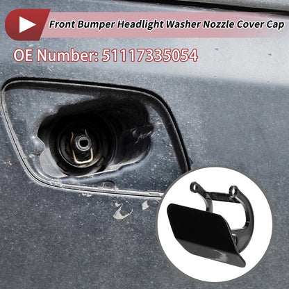Front Right Washer Nozzle Cover for BMW 740i (2013-2015) - Black Cap